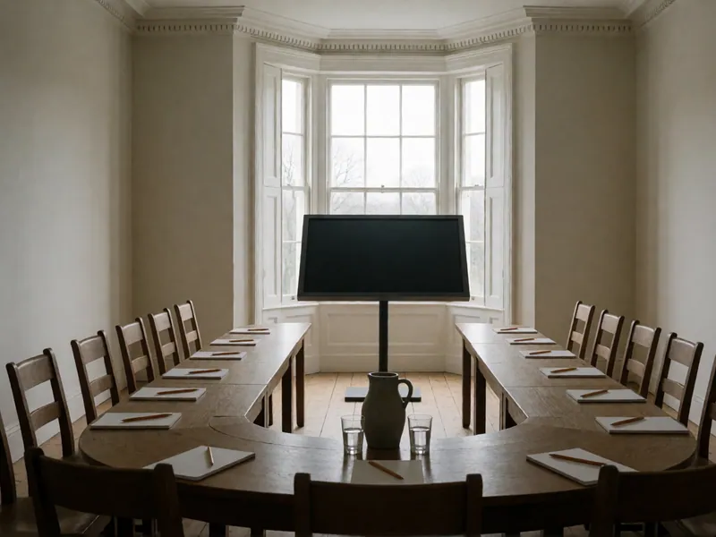 The house set for a corporate offsite