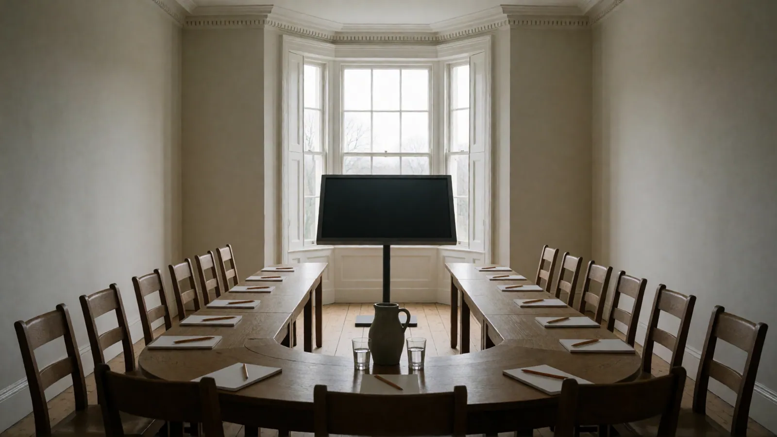 The house set for a corporate offsite