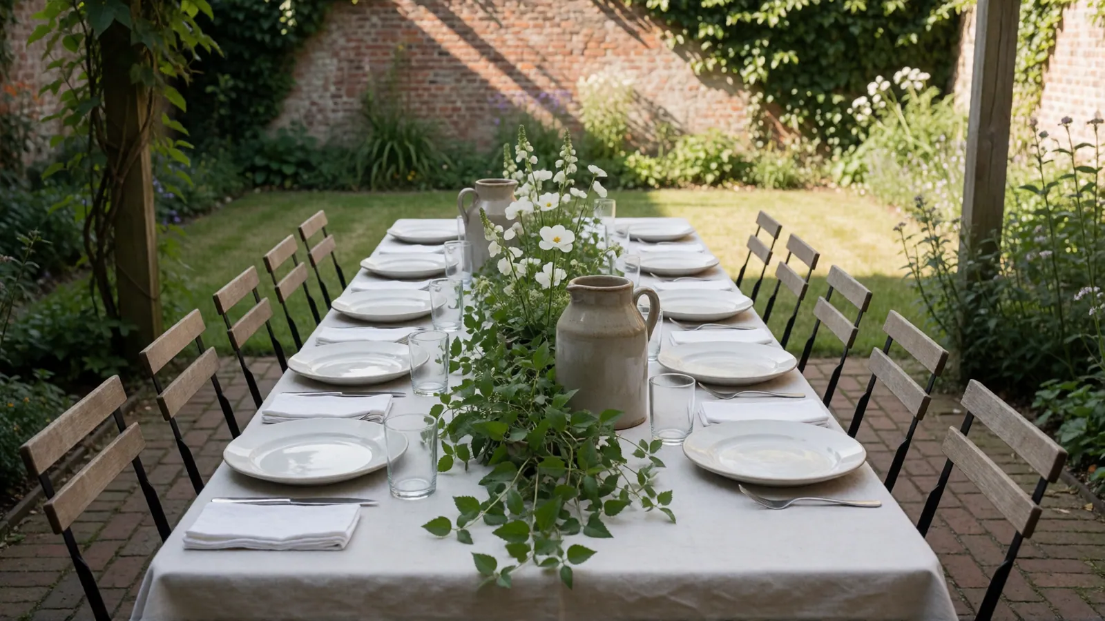 The house set for a family gathering