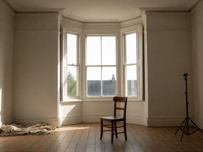 The house set for a photo or film shoot